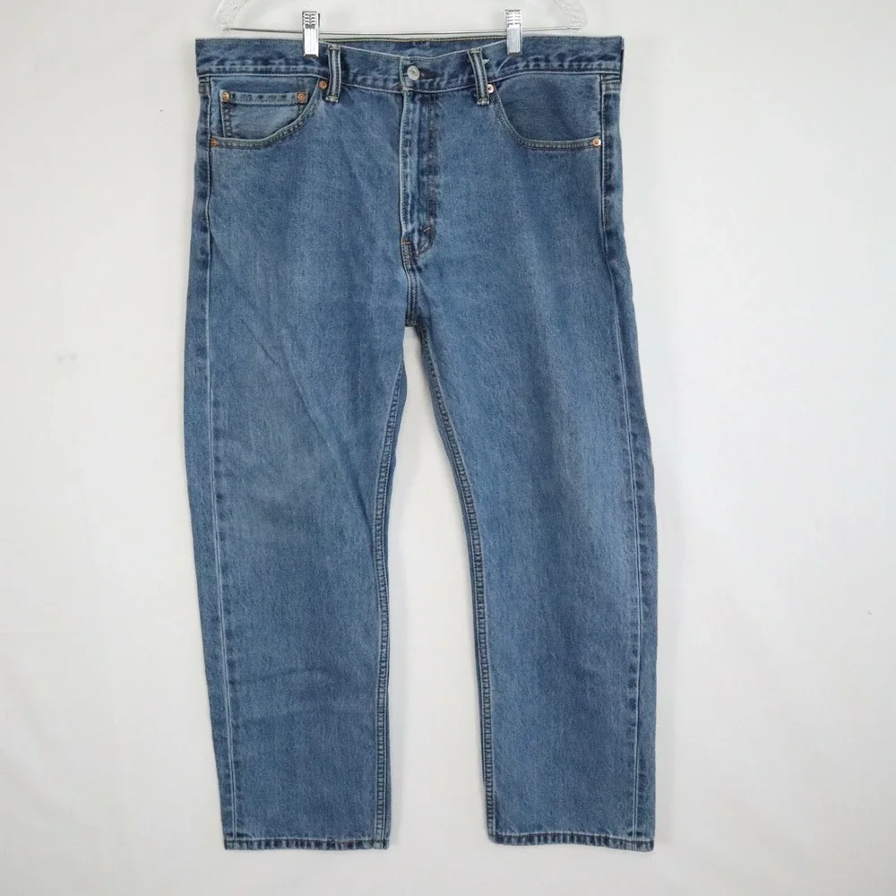 Levi's 505 Jeans Mens‎ 38x30 Regular Fit 5-Pocket Cotton Denim Blue